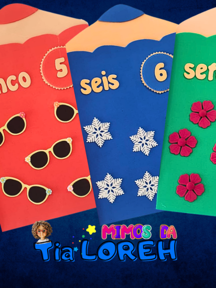 Lápis das Quantidades e Numéricos de EVA