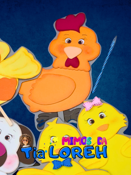 História Galinha Ruiva (Palitoches)